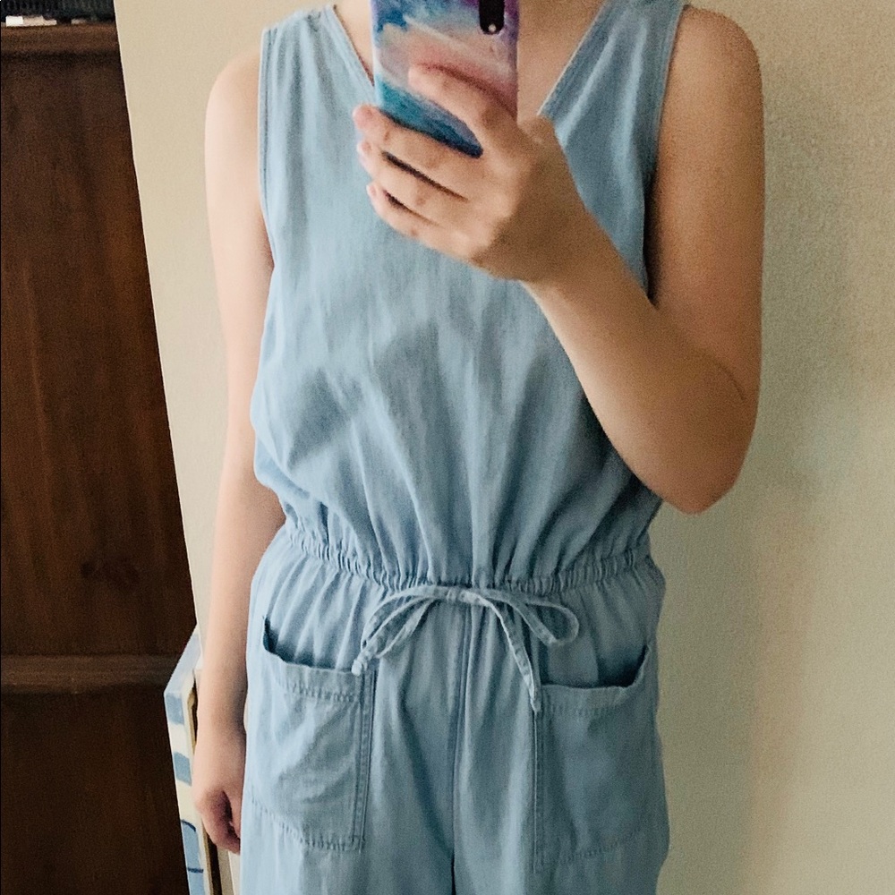 Old Navy Light Blue Denim Jumpsuit Overalls